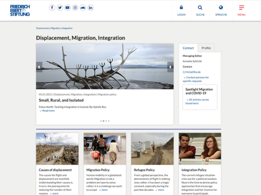 Displacement, Migration, Integration