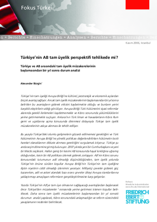 Türkiye'nin AB tam üyelik perspektifi tehlikede mi?