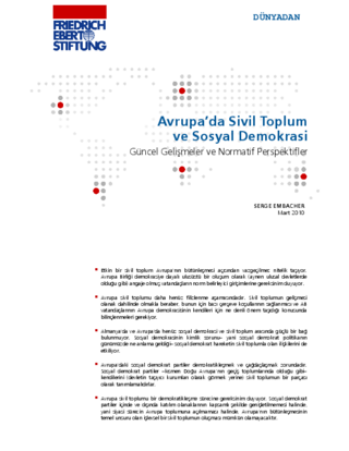 Avrupa'da sivil toplum ve sosyal demokrasi