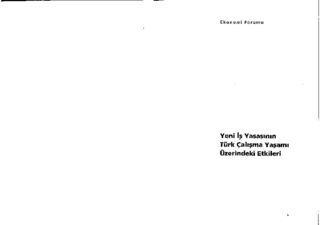 Yeni iş yasasının türk çalışma yaşamı üzerindeki etkileri
