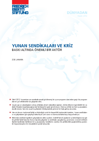 Yunan sendikaları ve kriz