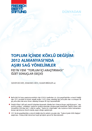 Toplum içinde köklü değişim: 2012 almanyasi'nda aşiri sağ yönelimler