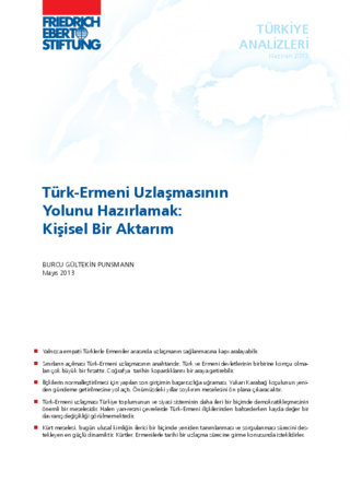 Türk-Ermeni Uzlaşmasının yolunu hazırlamak