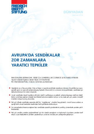 Avrupa'da sendikalar zor Zamanlara Yaratici tepkiler